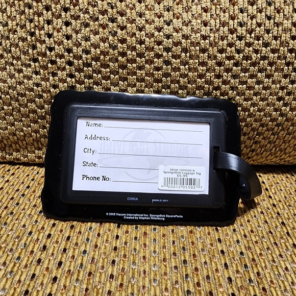 [NEW] SpongeBob Luggage Tag / Travel Essential / Universal Studios SpongeBob - Picture 2 of 2